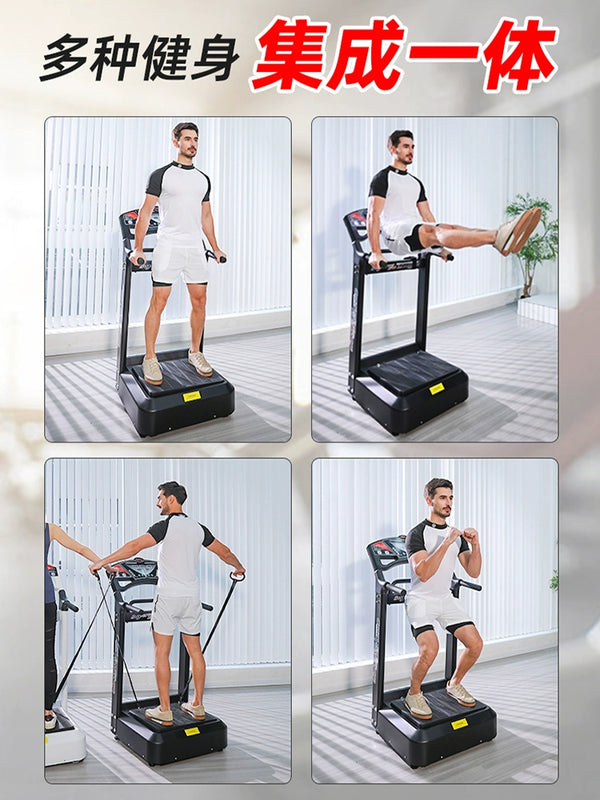 Electric Power Plate Shiver Machine Standing Bean Bag Body Shaping Machine Weight Loss Machine Vibration Slimming Belly Leg Slimming Workout Equipment