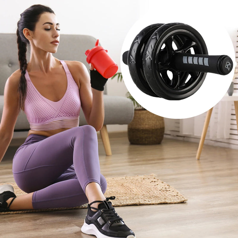 Core Strength Training Roller Wear-Resistant Belly Training Wheel Abs Workout Equipment for Gym Strength Workout