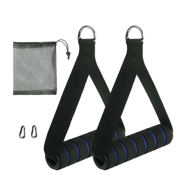 Heavy-Duty D-Ring Metal Gym Handles