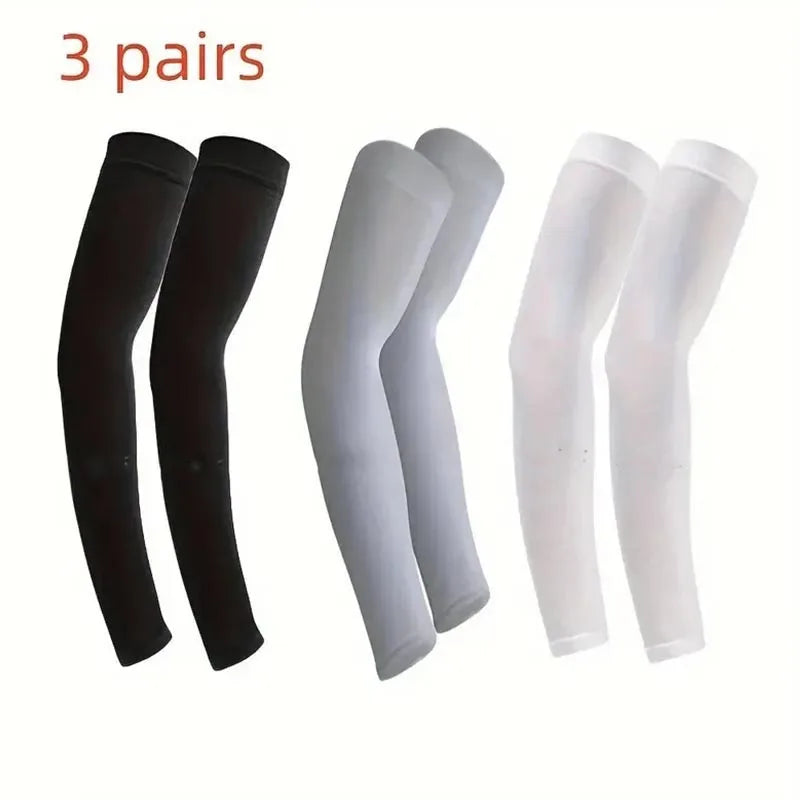 3 Pair of Breathable Sun Protection Sleeves