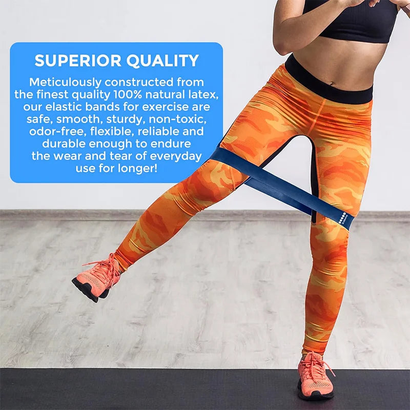 Five Blue Resistance Bands