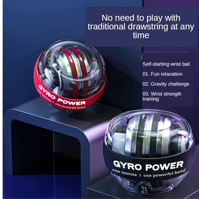 Self-Starting Wrist Gyro Ball Strengthening Device