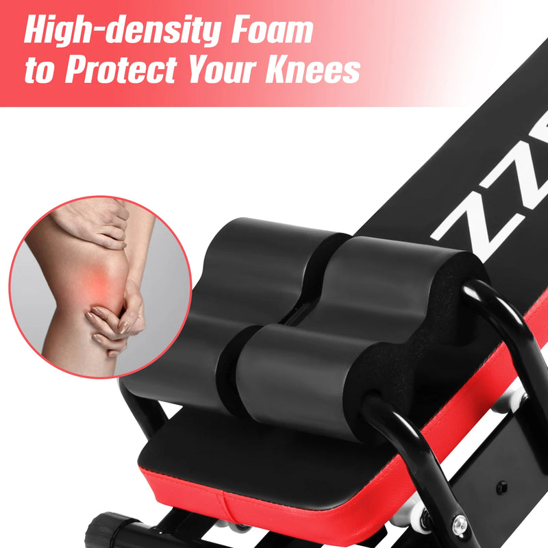 Bigzzia Ab Machine, Ab Workout Equipment Machine for Stomach Workout Foldable Abdominal Trainer Home Gym Adjustable Ab Exercise