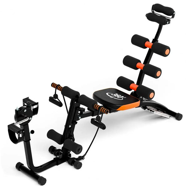 Ab Machine, Workout Bench for Home Gym Multi-Functional Adjustable Ab Crunch Machine Exercise Equipment for Total Body Workout